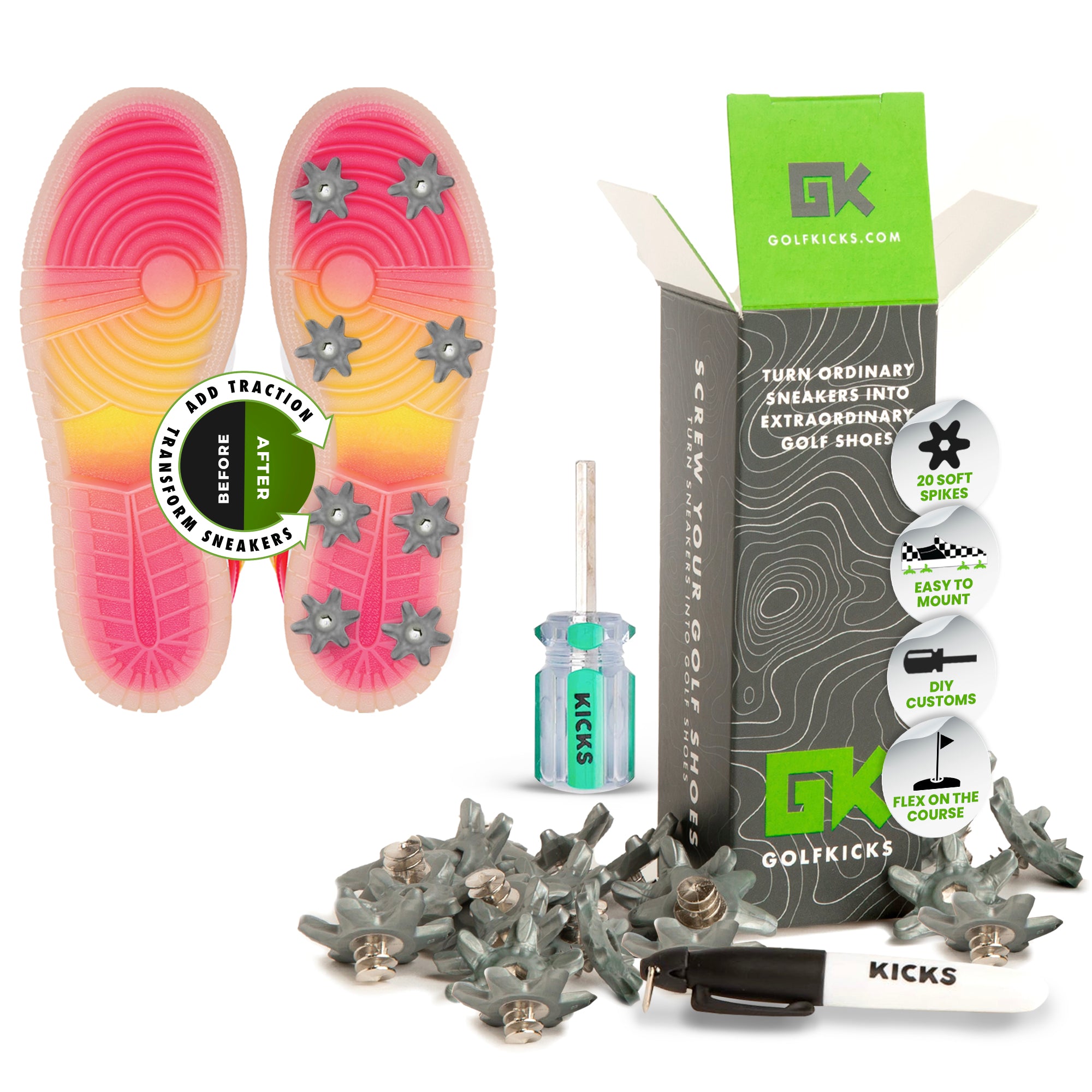 GOLFKICKS® V5 Traction Kit