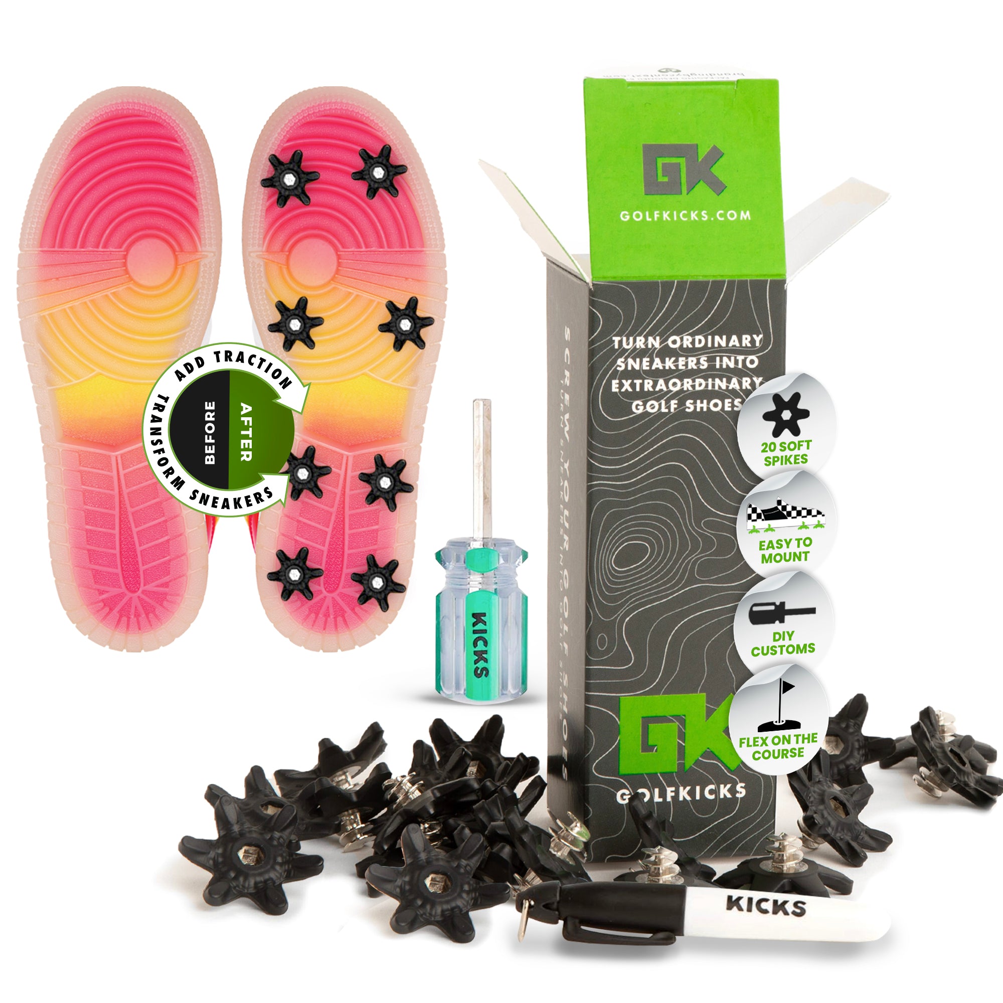 GOLFKICKS® V5 Traction Kit