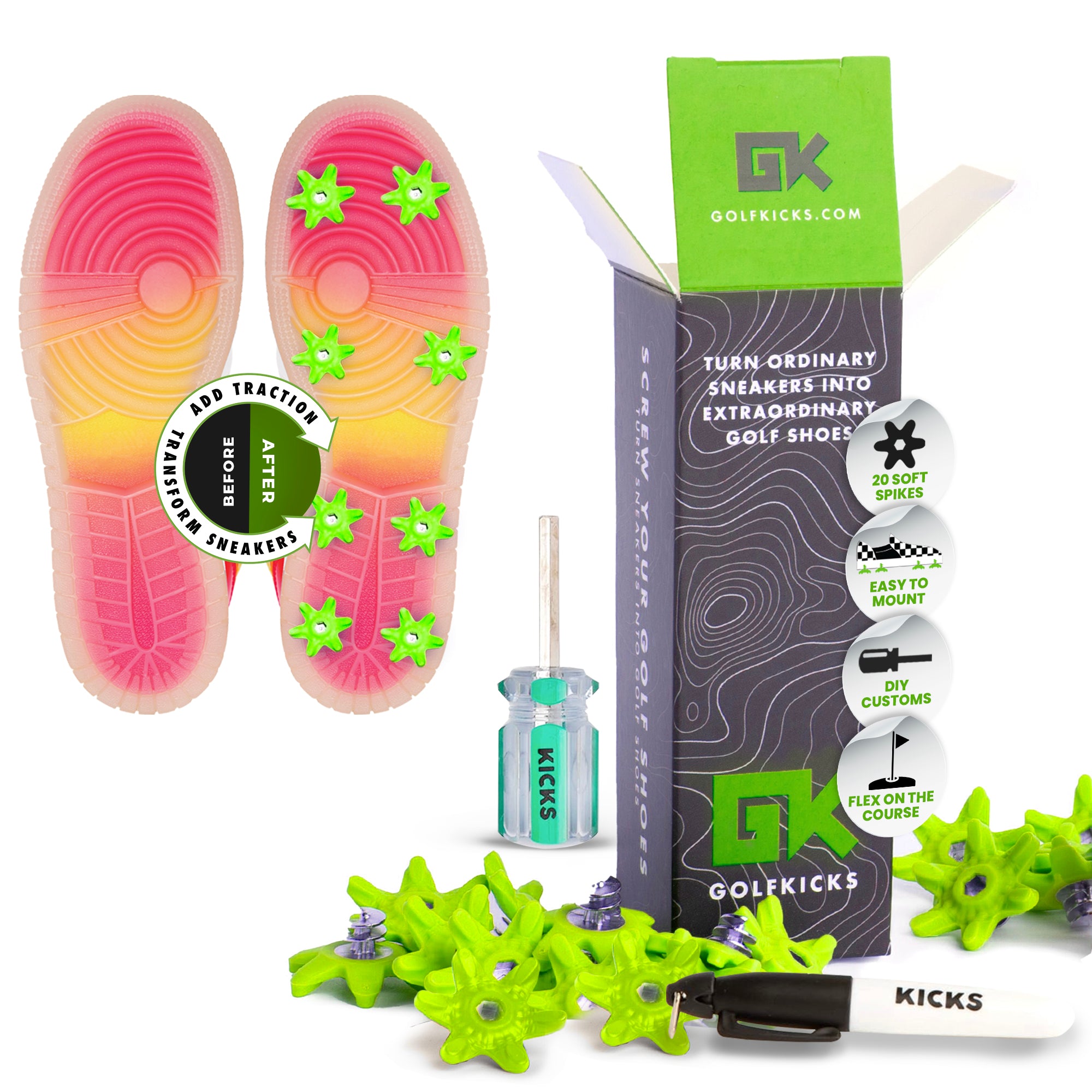GOLFKICKS® V5 Traction Kit
