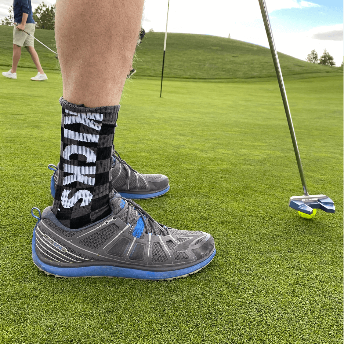 Checkered Golfkicks golf socks